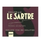 tiquette deChteau le Sartre - Rouge 