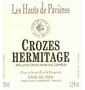 tiquette deCave de Tain - Crozes Hermitage - Les Hauts de Pavires