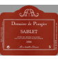 tiquette deDomaine Piaugier - Sablet - Rouge 