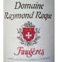 tiquette deDomaine Raymond Roque - Faugres - Rouge 