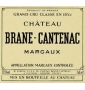 Étiquette deChâteau Brane-Cantenac 