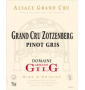 tiquette deArmand Gilg - Pinot Gris - Zotzenberg