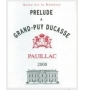 tiquette dePrlude  Grand-Puy Ducasses